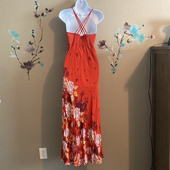 Free People get to you maxi slip dress boho XS - Picture 3 of 6